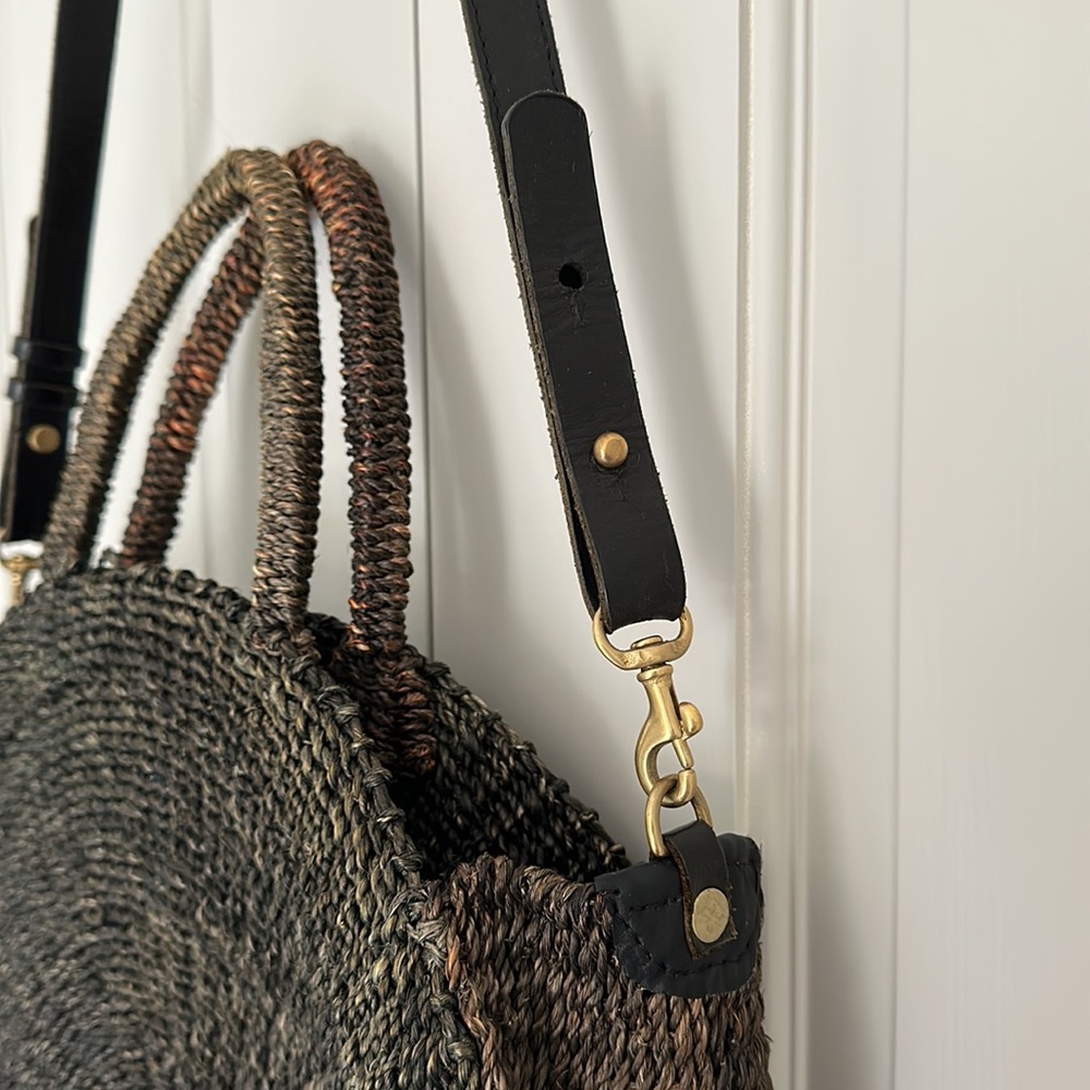 Clare V Raffia Woven Handle Bag - Picture 5 of 9